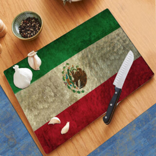 Mexico Flag - Cutting Board