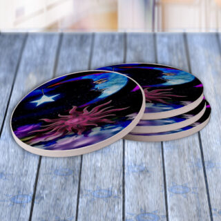 Moon Sun Stars - Drink Coaster Gift Set