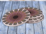 Mosaic Wheel - Drink Coaster Gift Set