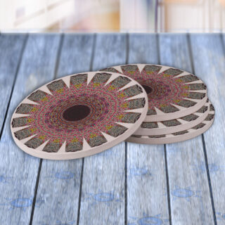 Mosaic Wheel - Drink Coaster Gift Set