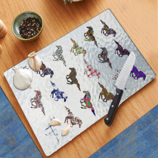 Mustang Horse Pattern - Cutting Board