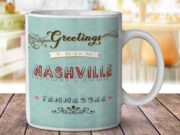 Nashville Music Greetings - Coffee Mug