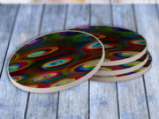 Neon Swirls - Drink Coaster Gift Set