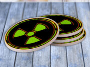 Nuclear Warning - Drink Coaster Gift Set