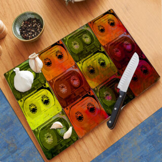 Old School Cassette Tapes - Cutting Board