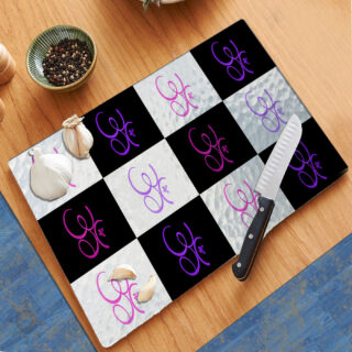 Om Pink Butterfly Modern Art - Cutting Board