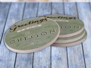 Oregon Green Greetings - Drink Coaster Gift Set