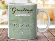 Oregon Green Greetings - Coffee Mug