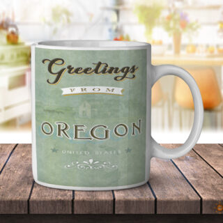 Oregon Green Greetings - Coffee Mug