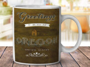 Oregon United States Greetings - Coffee Mug