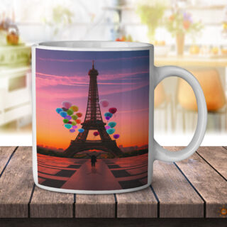 Paris Eiffel Tower Balloons - Coffee Mug