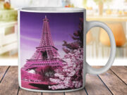 Paris Eiffel Tower Pink - Coffee Mug