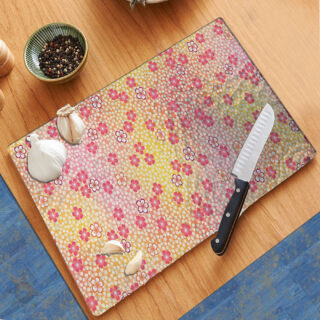 Pink Flower Pattern - Cutting Board