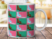 Pink Girls Gun Art Collage - Coffee Mug