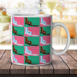 Pink Girls Gun Art Collage - Coffee Mug