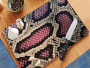 Pink Snake Skin Pattern - Cutting Board