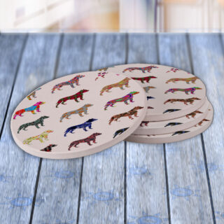 Pitbull Dog - Drink Coaster Gift Set