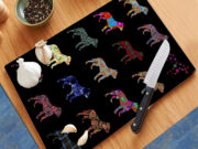 Pitbull Dog Pattern - Cutting Board