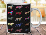 Pitbull Dog Pattern - Coffee Mug