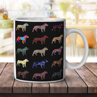 Pitbull Dog Pattern - Coffee Mug