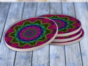 Pixel Fractal - Drink Coaster Gift Set