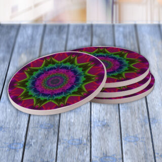 Pixel Fractal - Drink Coaster Gift Set