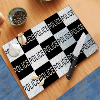 Police Modern Pattern Art - Cutting Board