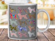 Poodle Dog Pattern - Coffee Mug