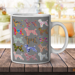 Poodle Dog Pattern - Coffee Mug