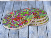 Psychedelic Fish - Drink Coaster Gift Set