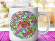 Psychedelic Fish - Coffee Mug