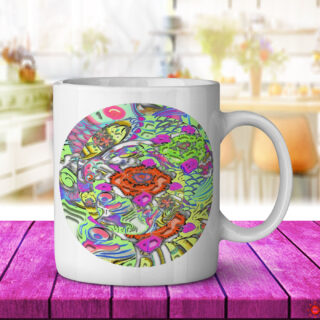 Psychedelic Fish - Coffee Mug