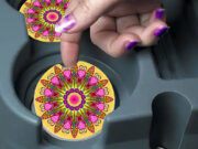 Psychedelic Monster Heart - Car Coasters