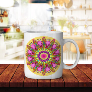 Psychedelic Monster Heart - Coffee Mug