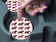 Pug Dog - Car Coasters