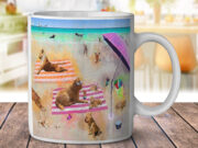 Puppy Dog Beach Party - Coffee Mug