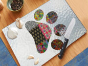 Puppy Dog Paw Patchwork - Cutting Board