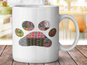 Puppy Dog Paw Patchwork - Coffee Mug