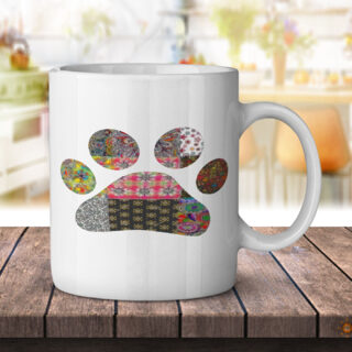 Puppy Dog Paw Patchwork - Coffee Mug