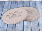 Puppy Dog Paw Paws - Drink Coaster Gift Set