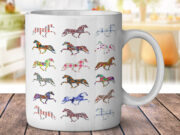 Quarter Horse Pattern - Coffee Mug