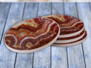 Red Onyx - Drink Coaster Gift Set