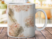 Sakura Japanese Cherry Blossom Watercolor - Coffee Mug