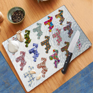 Schnauzer Dog Pattern - Cutting Board