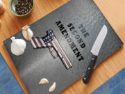 Second Amendment American Gun - Cutting Board