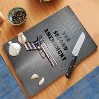 Second Amendment American Gun - Cutting Board