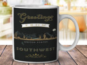 Southwest Desert Oasis Greetings - Coffee Mug