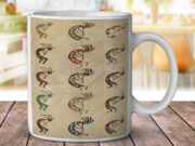 Southwest Kokopelli Patchwork - Coffee Mug