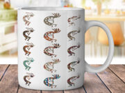 Southwest Kokopelli Pattern - Coffee Mug