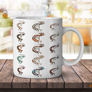 Southwest Kokopelli Pattern - Coffee Mug